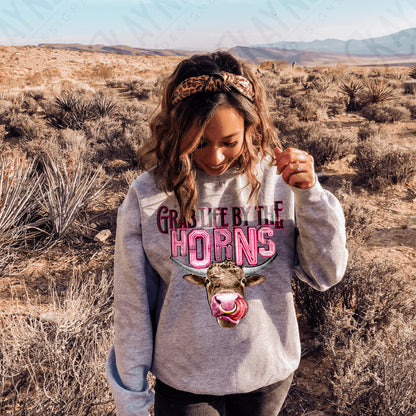 Take Life By The Horns Sublimation PNG Digital Download Printable Design Sublimation Country Western Southern Rodeo Steer Cow Cattle Head