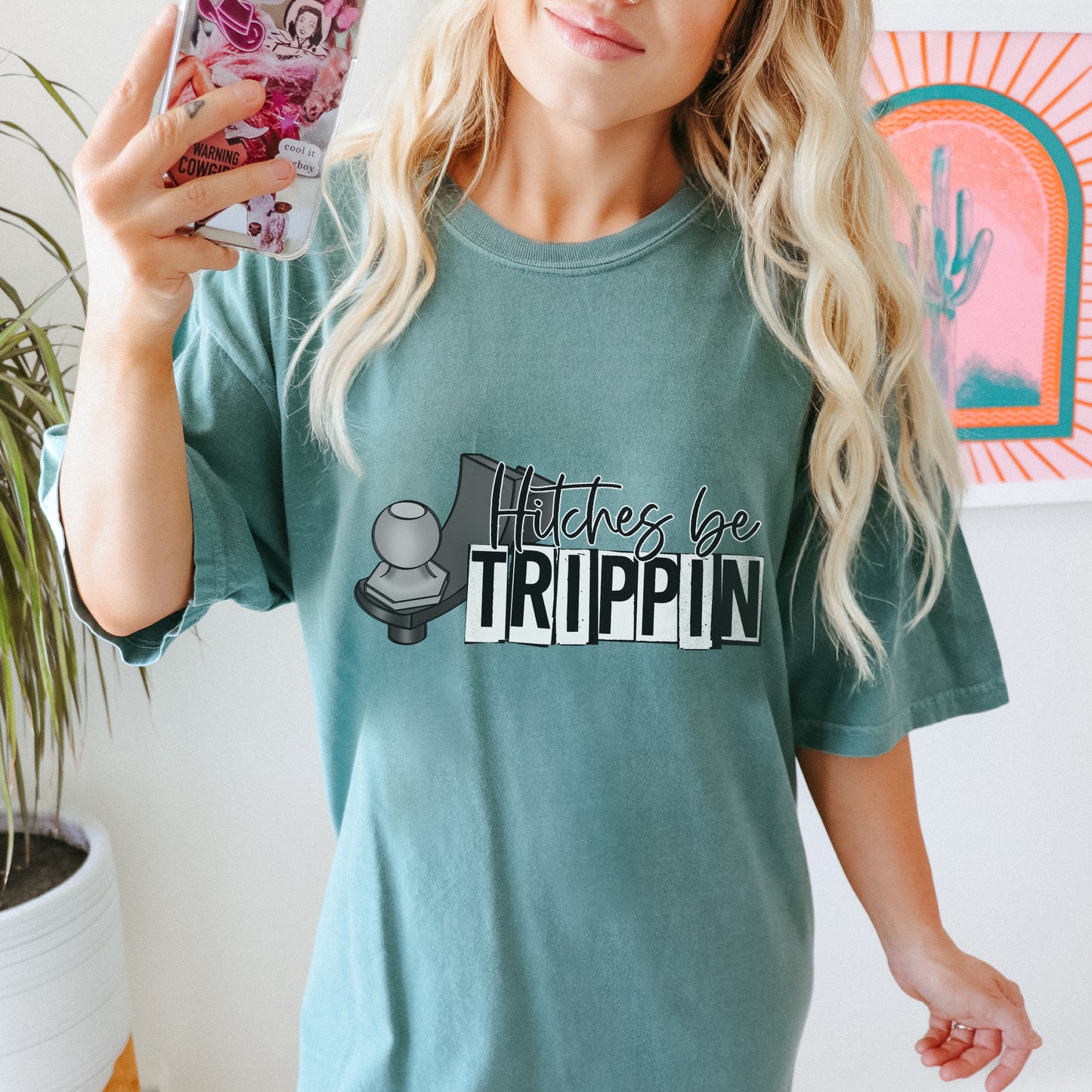 Hitches Be Trippin Sublimation Design PNG Digital Download Printable Humor Funny Design