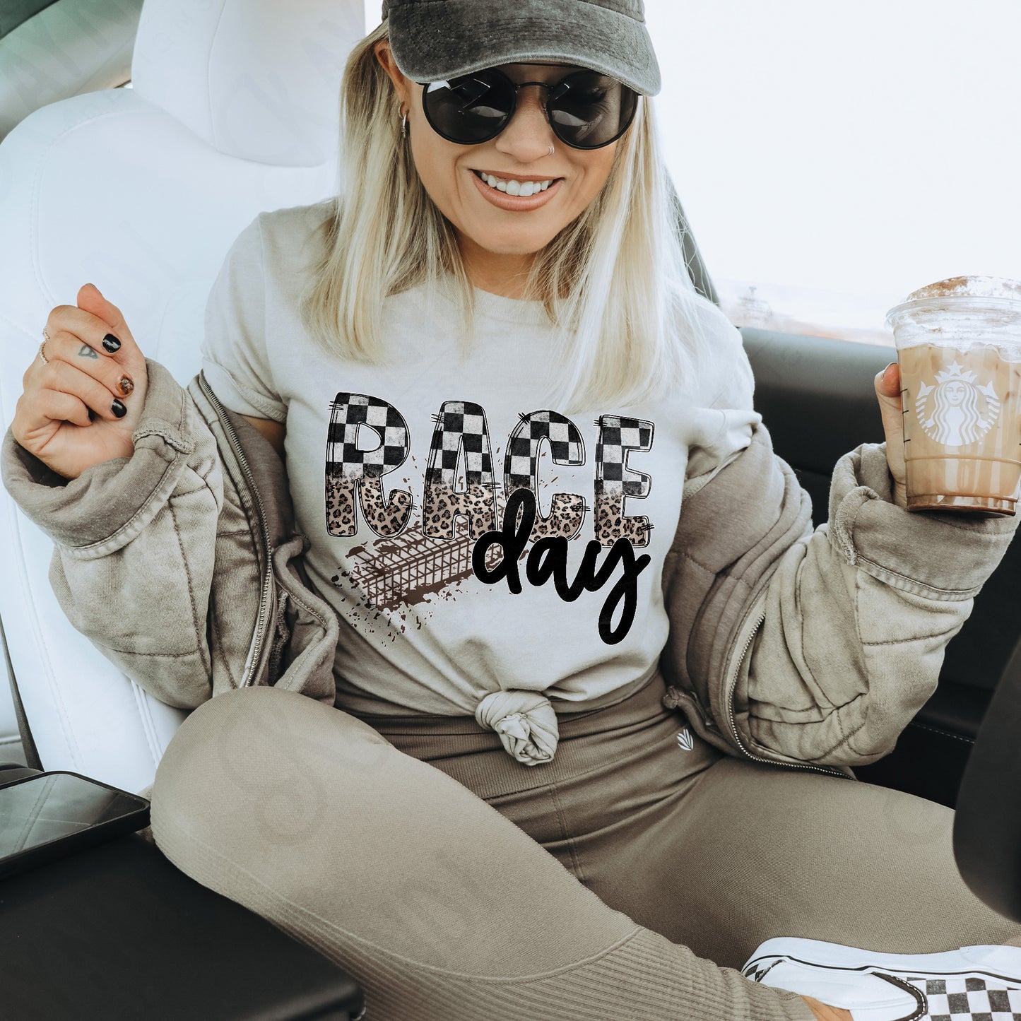 Race Day Tire Marks Sublimation Design PNG Digital Download Printable Checkered & Leopard