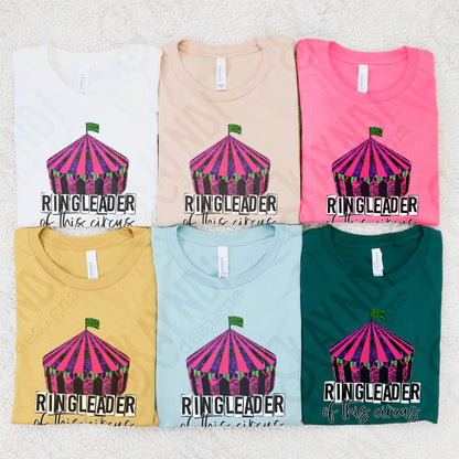 Ringleader of this Circus Sublimation Design PNG Digital Download Printable