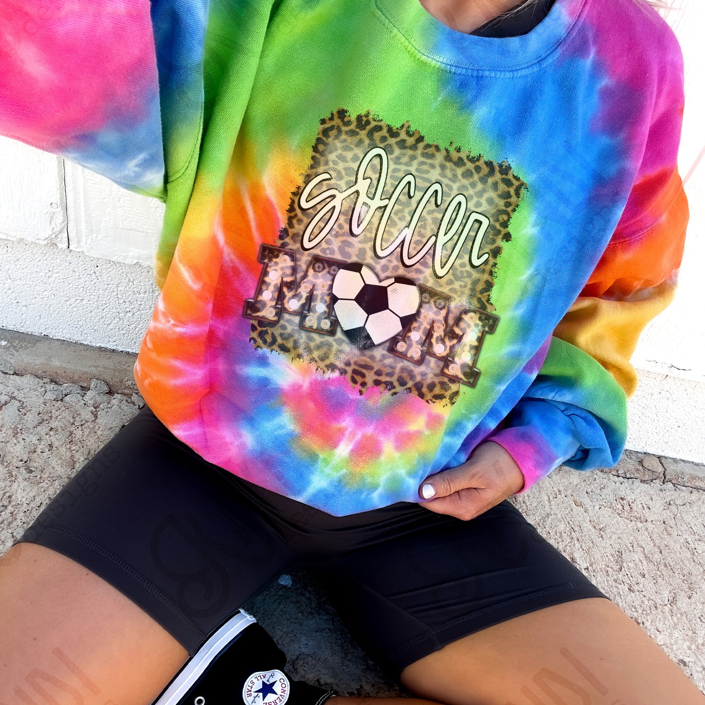 Soccer Mom Leopard Marquee Sublimation Design PNG Digital Download Printable