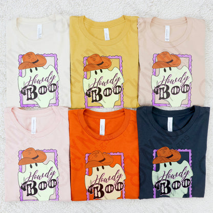 Howdy Boo Sublimation Design PNG Digital Download Printable Halloween Ghost Cute Western