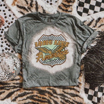 Long Live America 1 Sublimation Design PNG Digital Download Printable Vintage Eagle