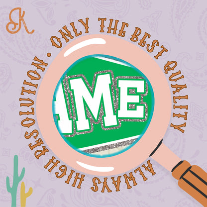 Game Day Pendant Silver 12 Green Bright Sublimation Design PNG Digital Download Printable School Spirit