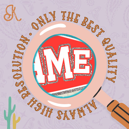 Game Day Pendant Silver 4 Red Bright Sublimation Design PNG Digital Download Printable School Spirit