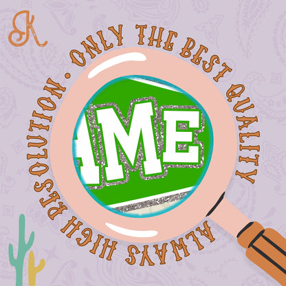 Game Day Pendant Silver 11 Green Bright Sublimation Design PNG Digital Download Printable School Spirit