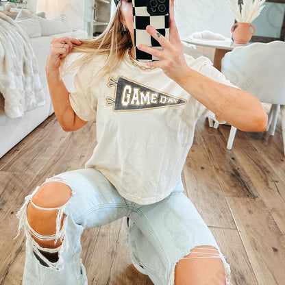 Game Day Pendant Gold 20 Gray Dark Sublimation Design PNG Digital Download Printable School Spirit