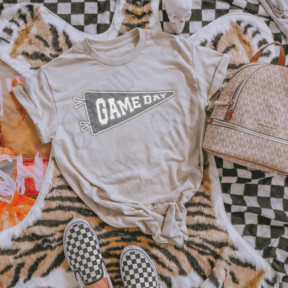 Game Day Pendant Silver 19 Gray Sublimation Design PNG Digital Download Printable School Spirit