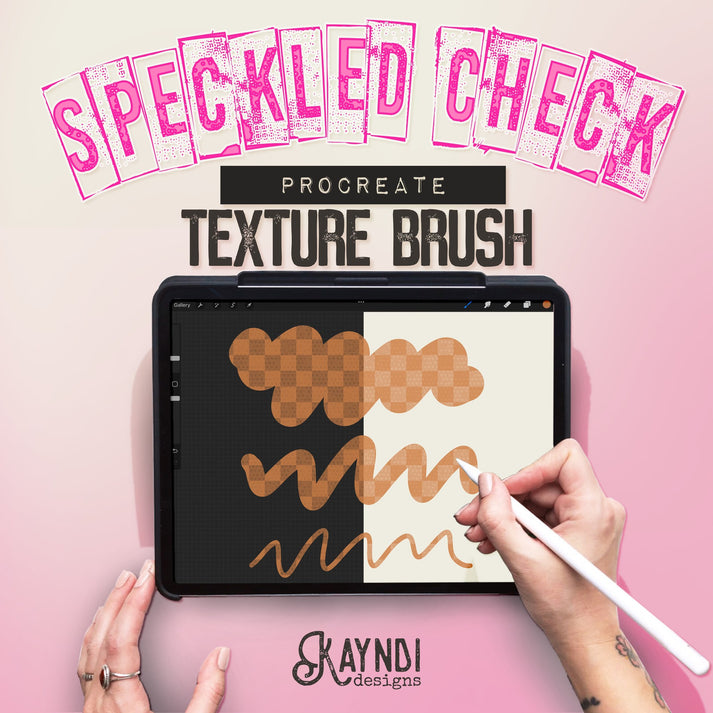 Speckled Check Procreate Texture Brush – KayndiDesigns