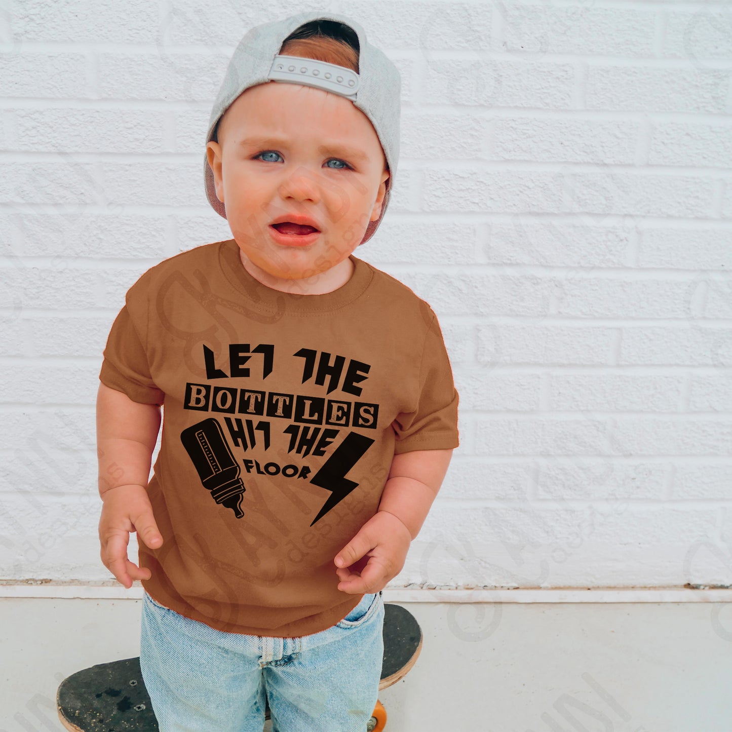 Let the Bottles Hit the Floor Sublimation Design PNG Digital Download Bottle Baby Rock Humor