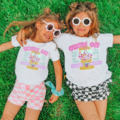 Chew on Gods Word Sublimation Design PNG Digital Download Printable Bubblegum Faith