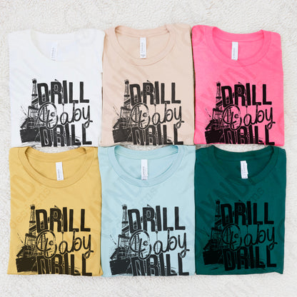 Drill Baby Drill Sublimation Design PNG Digital Download Printable Vintage Mens Industrial