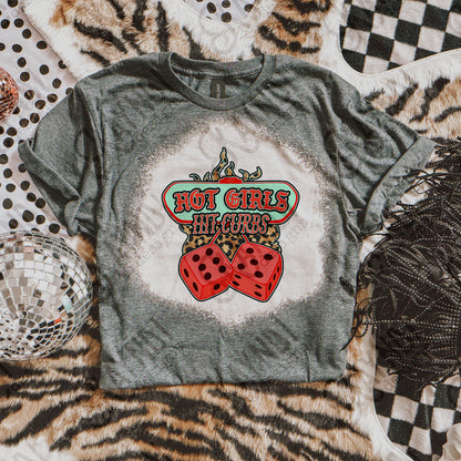 Hot Girls Hit Curbs Sublimation Design PNG Digital Download Printable Dice Cheetah