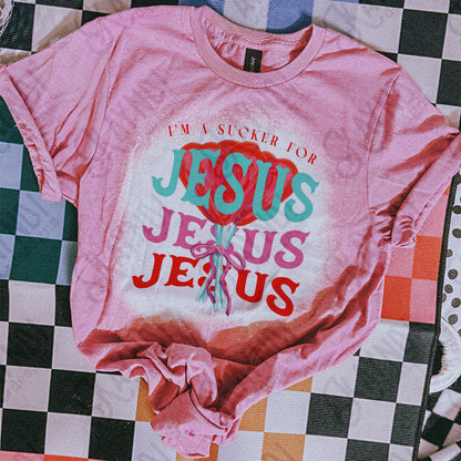 I'm a Sucker for Jesus 2 Sublimation Design PNG Digital Download Printable Cute Faith