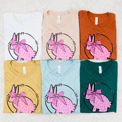 Leopard Bunny Pink Sublimation Design PNG Digital Download Printable Cute Easter