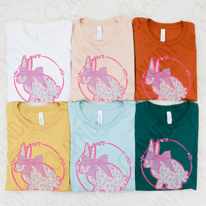 Leopard Bunny Purple Pink Sublimation Design PNG Digital Download Printable Cute Easter