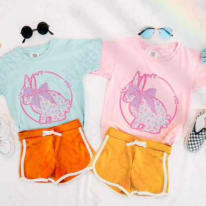 Leopard Bunny Purple Pink Sublimation Design PNG Digital Download Printable Cute Easter