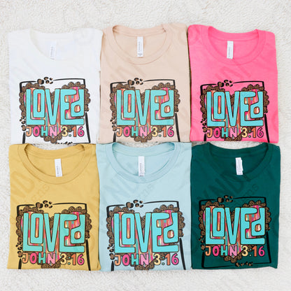 Loved Sublimation Design PNG Digital Download Printable Faith Valentines