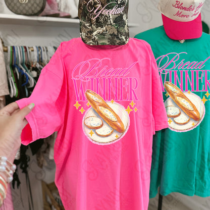 Bread Winner Sublimation Design PNG Digital Download Pink Sparkle