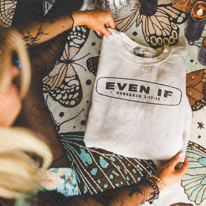 Even If Sublimation Design PNG Digital Download Faith Habakkuk