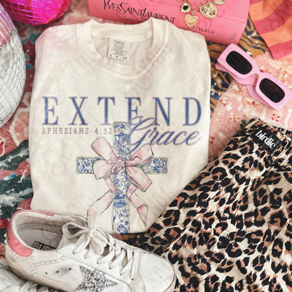 Extended Grace Sublimation Design PNG Digital Download Ephesians 4:32 Faith Cross