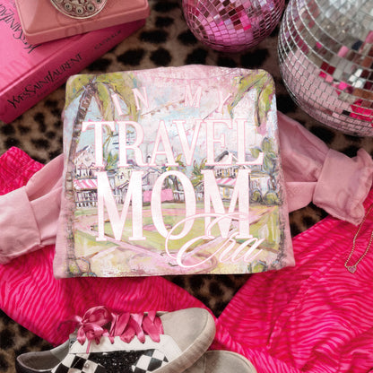 Travel Mom Era Sublimation Design PNG Digital Download Palm Ball Sport