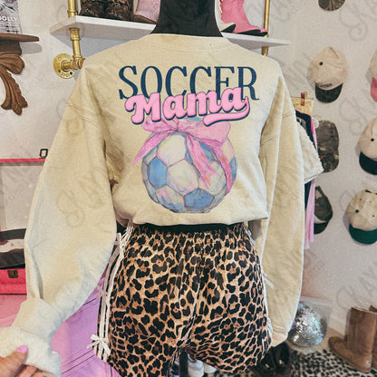 Soccer Mama Sublimation Design PNG Digital Download Pink Bow Sport
