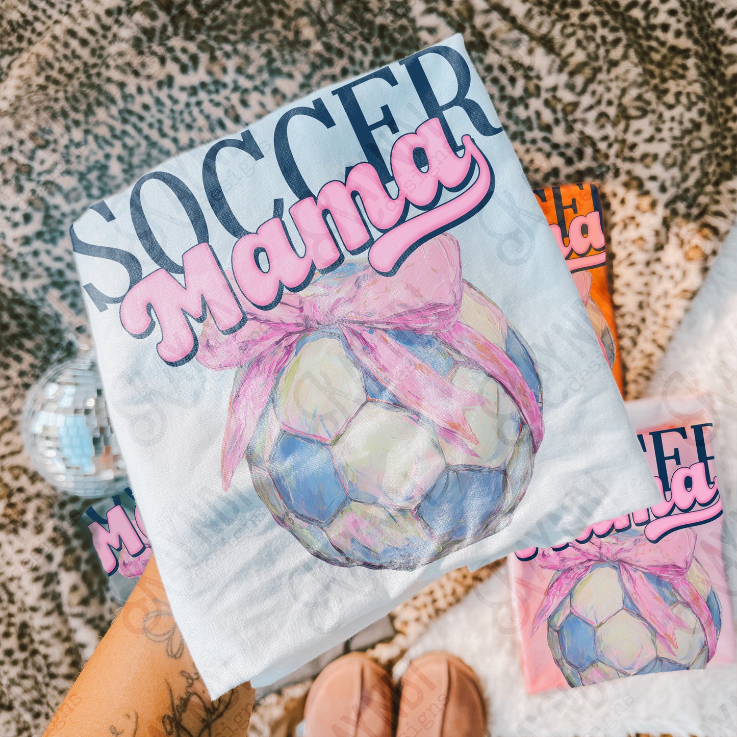 Soccer Mama Sublimation Design PNG Digital Download Pink Bow Sport