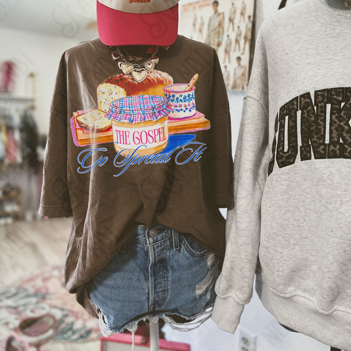 The Gospel Go Spread It Sublimation Design PNG Digital Download Faith Jam Bread