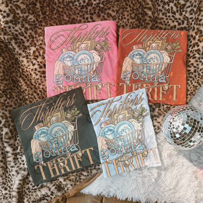 Thrifters Gonna Thrift Sublimation Design PNG Digital Download Vintage Thrifting Shop