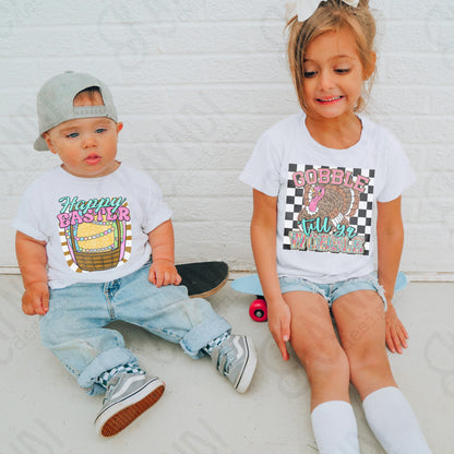 Happy Easter Basket Sublimation Design PNG Digital Download Printable Easter Kids Bracelets