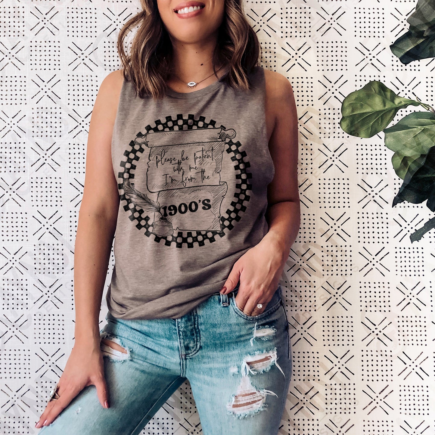 I'm From the 1900s Sublimation Design PNG Digital Download Printable Funny Checkered Sarcastic