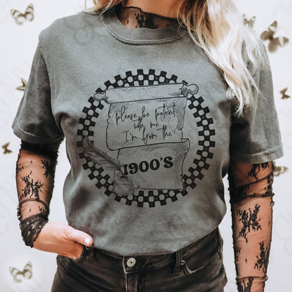 I'm From the 1900s Sublimation Design PNG Digital Download Printable Funny Checkered Sarcastic