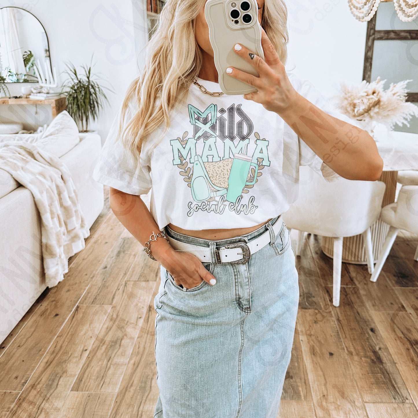 Mild Mama Social Club Sublimation Design PNG Digital Download Printable cheetah purse tumbler preppy