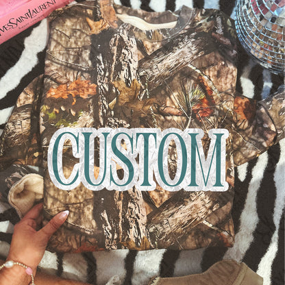 Custom Camo Gray Green Sublimation Design PNG Digital Download Printable Camo Gray Grey Green Text Custom