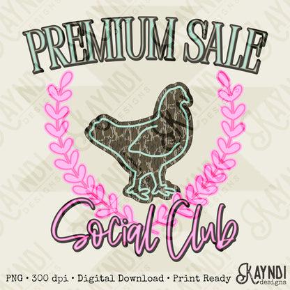 Premium Sale Social Club Chicken Camo Sublimation Design PNG Digital Download Pink Teal