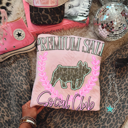 Premium Sale Social Club Pig Camo Sublimation Design PNG Digital Download Pink Teal