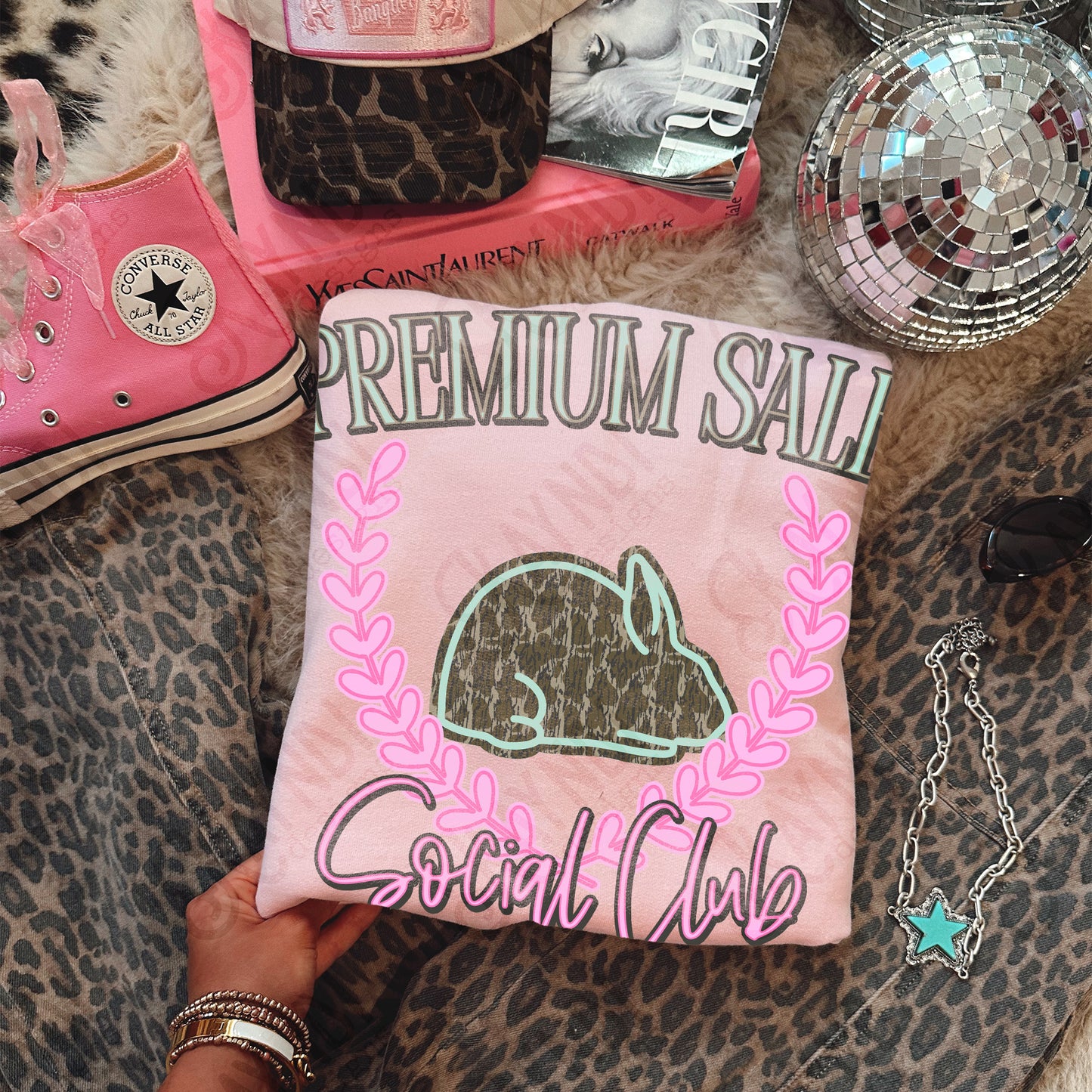 Premium Sale Social Club Rabbit Camo Sublimation Design PNG Digital Download Pink Teal