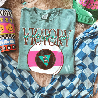 Victory is Already Written Pink Sublimation Design PNG Digital Download Magic 8 Ball Faith Rev 21:6