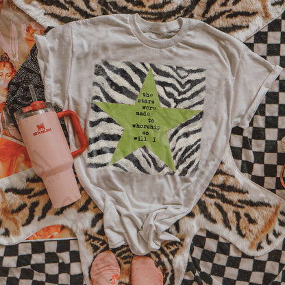 Zebra Green Sublimation Design PNG Digital Download Stars Worship