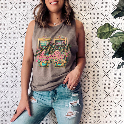 All In Kinda Girl Sublimation Design PNG Digital Download Printable Vegas Vintage Cheetah