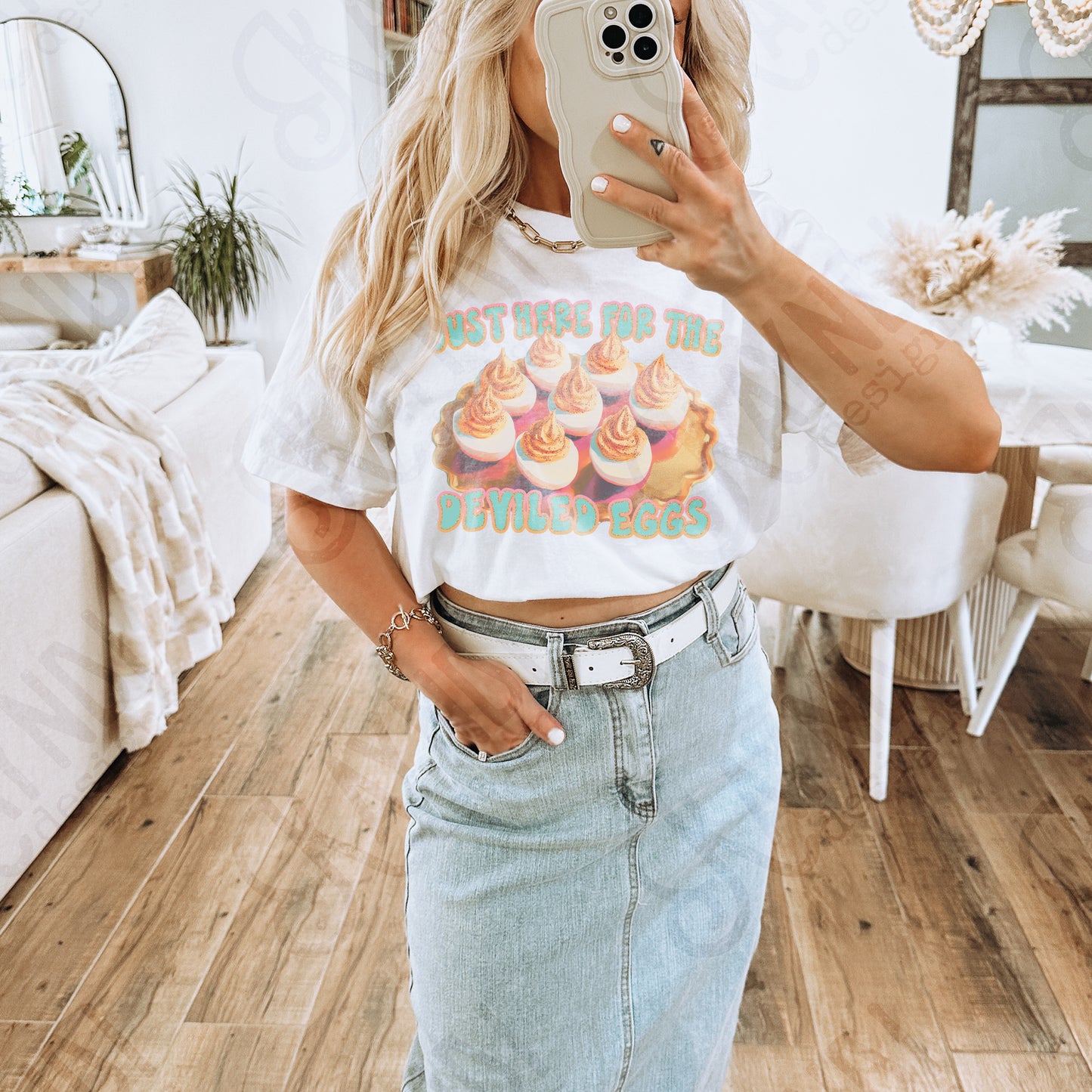 I'm Just Here for the Deviled Eggs Sublimation Design PNG Digital Download Printable Funny Chicken