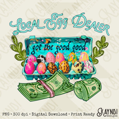 Local Egg Dealer Sublimation Design PNG Digital Download Printable Vintage Funny Chickens