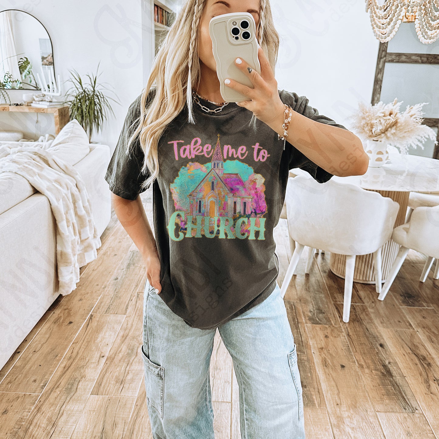 Take Me to Church 2 Sublimation Design PNG Digital Download Printable Faith Christian Watercolor