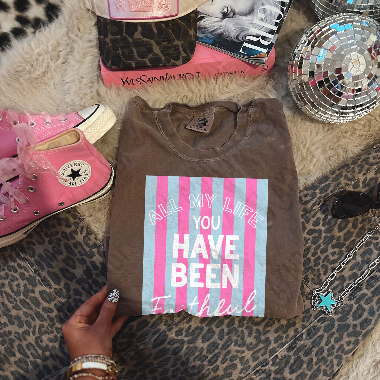 All My Life You Have Been Faithful Blue Pink Design PNG Digital Download Sublimation DTF Print Ready
