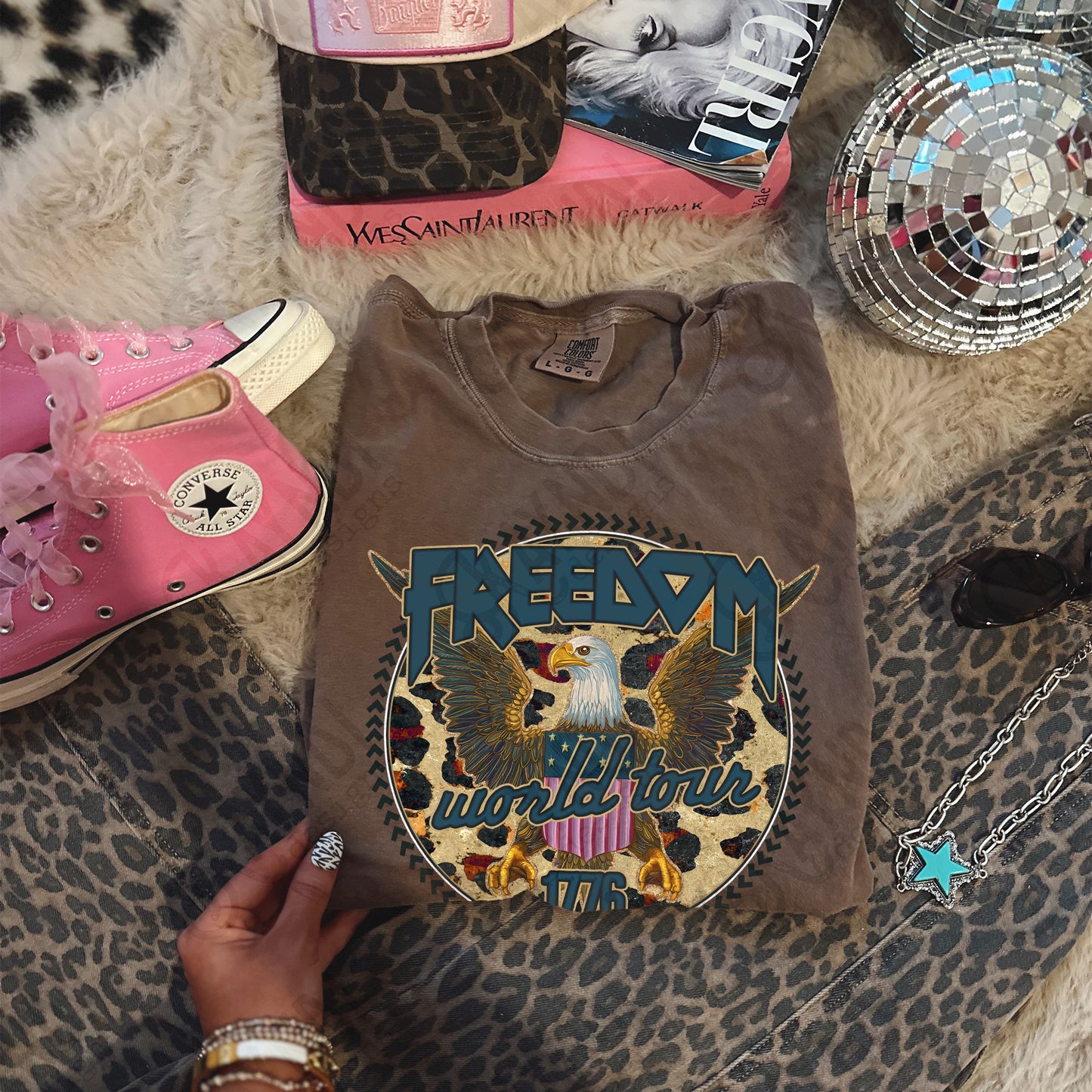 Freedom World Tour 1776 Design PNG Digital Download Sublimation DTF Print Ready