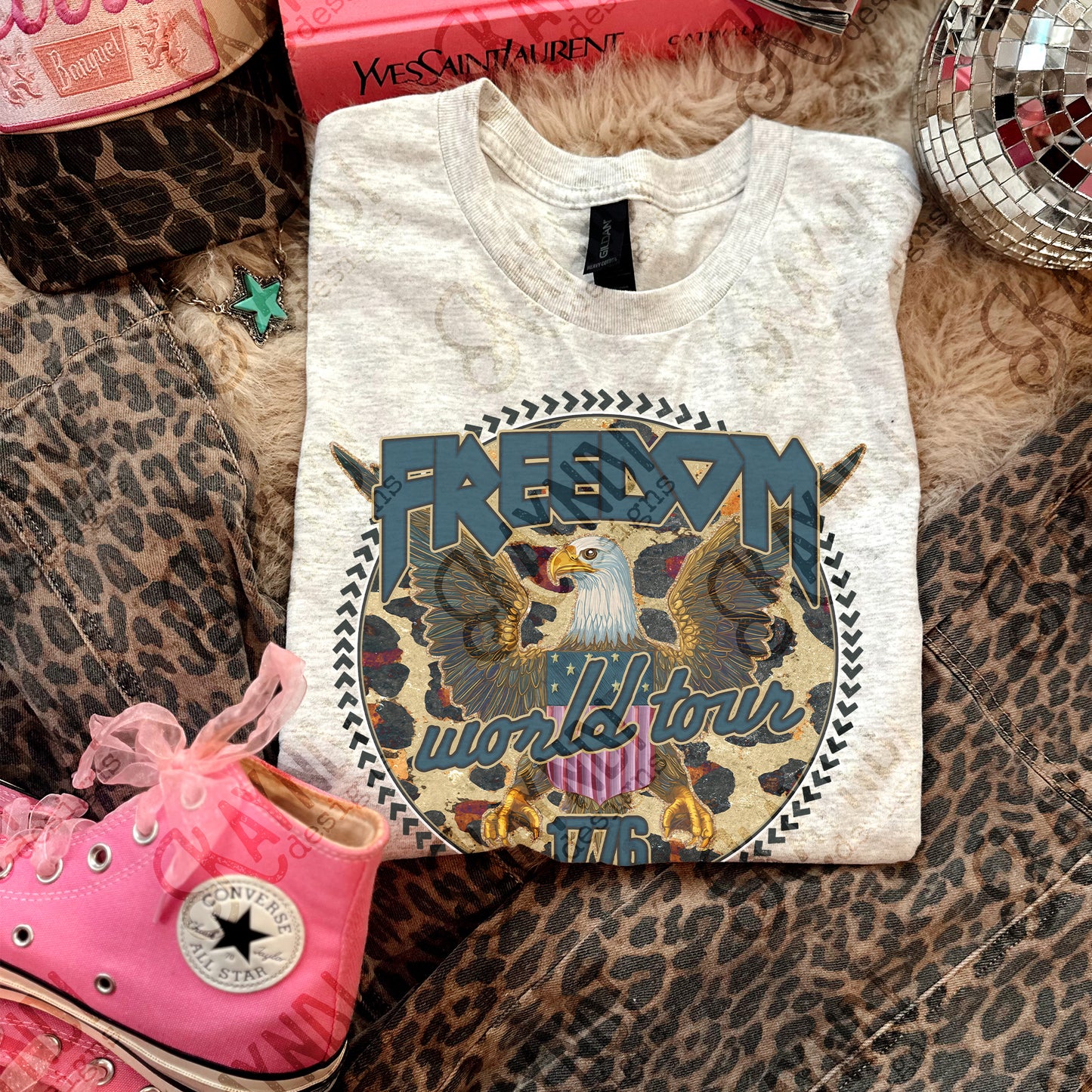 Freedom World Tour 1776 Design PNG Digital Download Sublimation DTF Print Ready