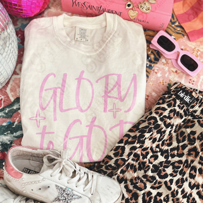 GLORY to GOD Single Color Sublimation Design PNG Digital Download Faith Church