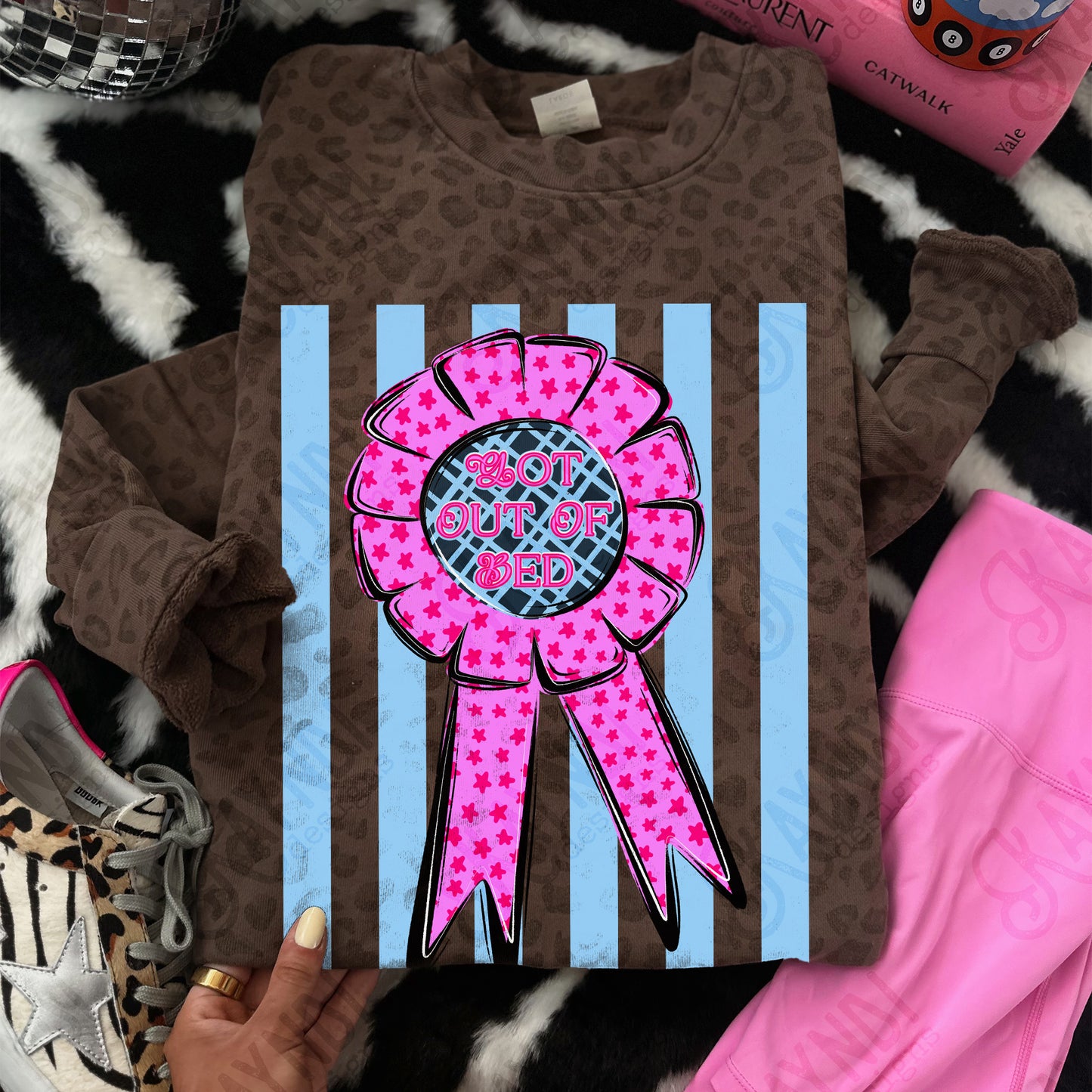 Got Out of Bed Design PNG Digital Download Sublimation DTF Print Ready