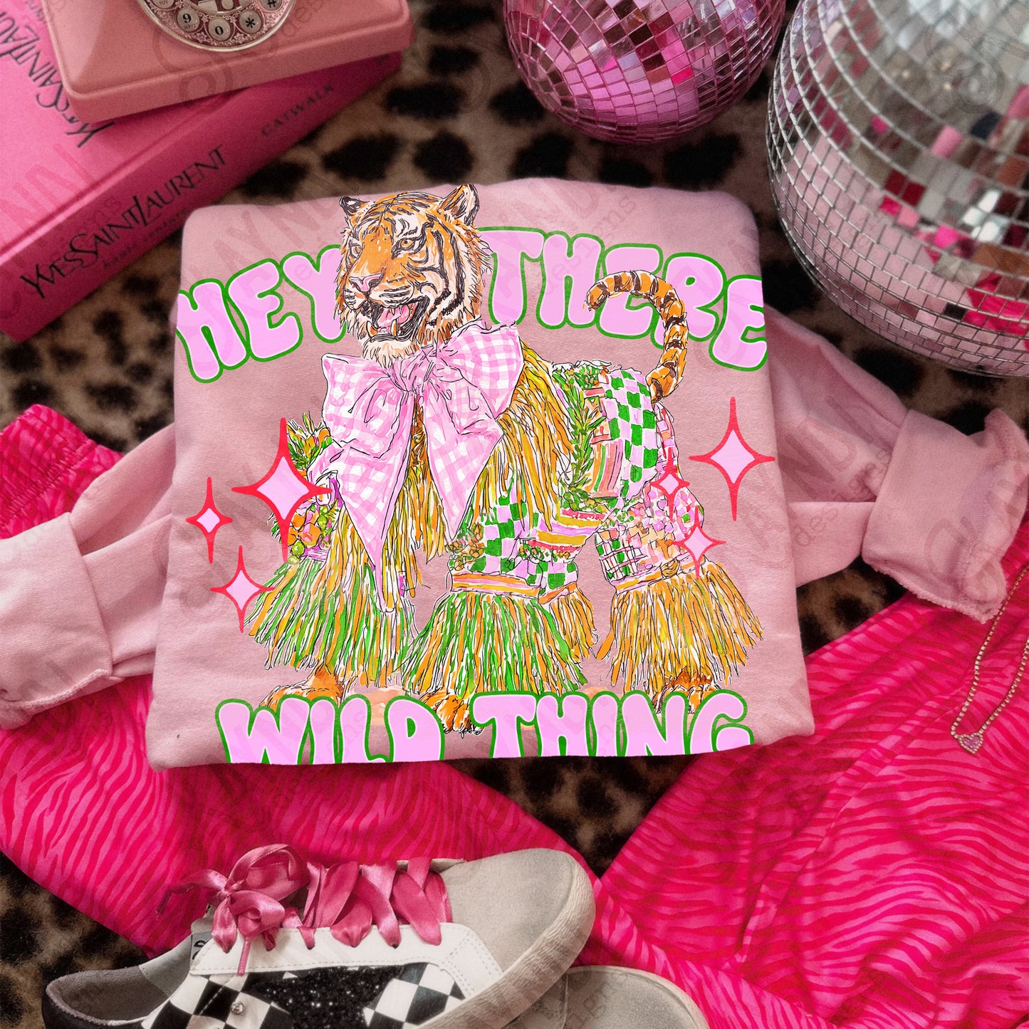 Hey There Wild Thing Tiger Design PNG Digital Download Sublimation DTF Print Ready